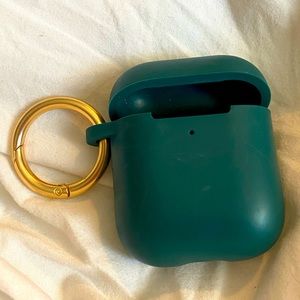 Heyday Silicone AirPod Case- Dark Green